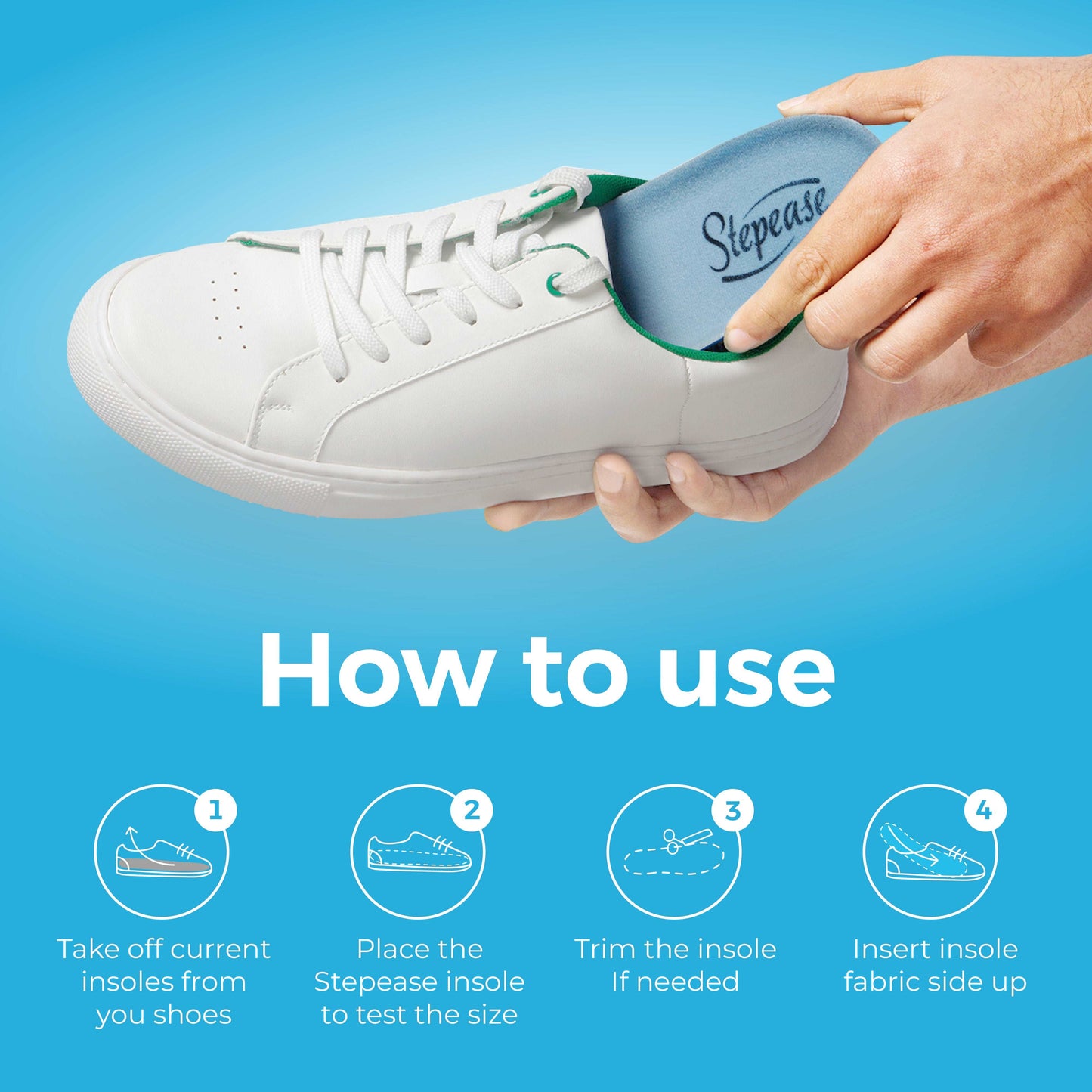 Stepease Dual Gel Insoles for Men and Women