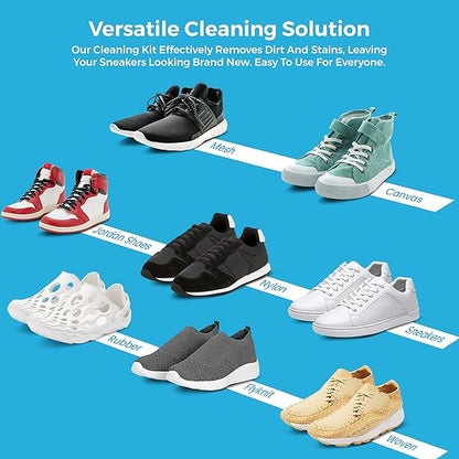 Stepease Shoe Cleaning Solution Bottle 200 mL Suitable for Sneaker, Rubber, Nubuck, Canvas, Knit, Trainers, Multi-Material & Sports Shoes Travel Friendly Shoe Cleaning Solution | Shoes Cleaner